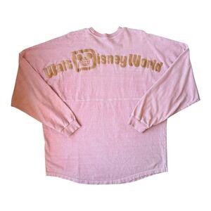Disney Parks Spirit Jersey Rose Gold Walt Disney World XL Oversized Pullover WDW